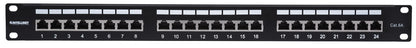 Cat6a 10G 24-Port Patchpanel, geschirmt, 1 HE Image 3