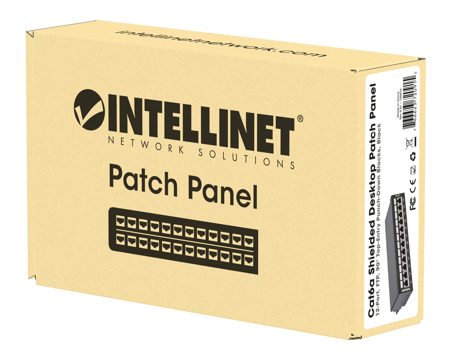 Cat6a 10G 12-Port Desktop Patchpanel, geschirmt Packaging Image 2