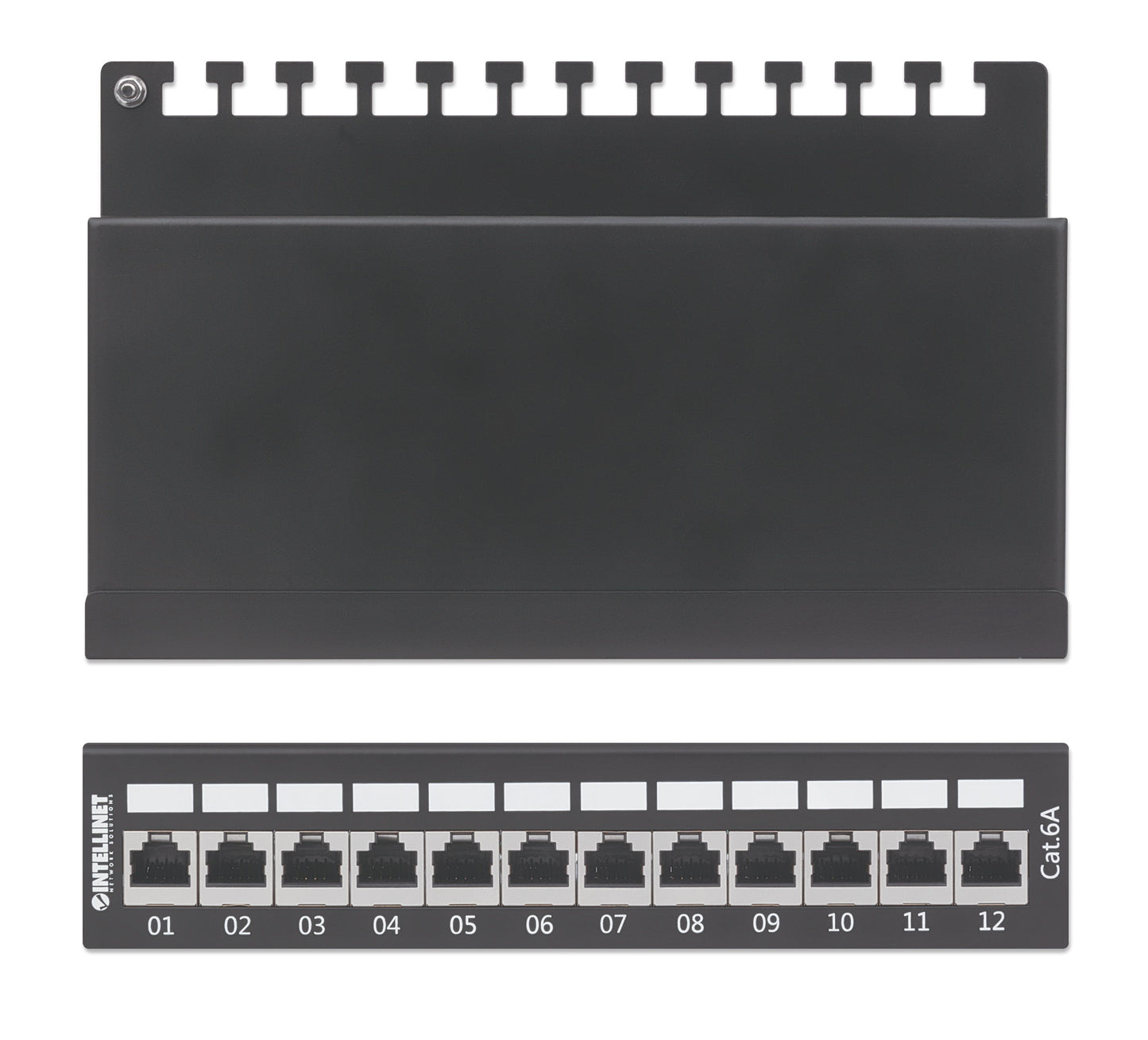 Cat6a 10G 12-Port Desktop Patchpanel, geschirmt Image 6