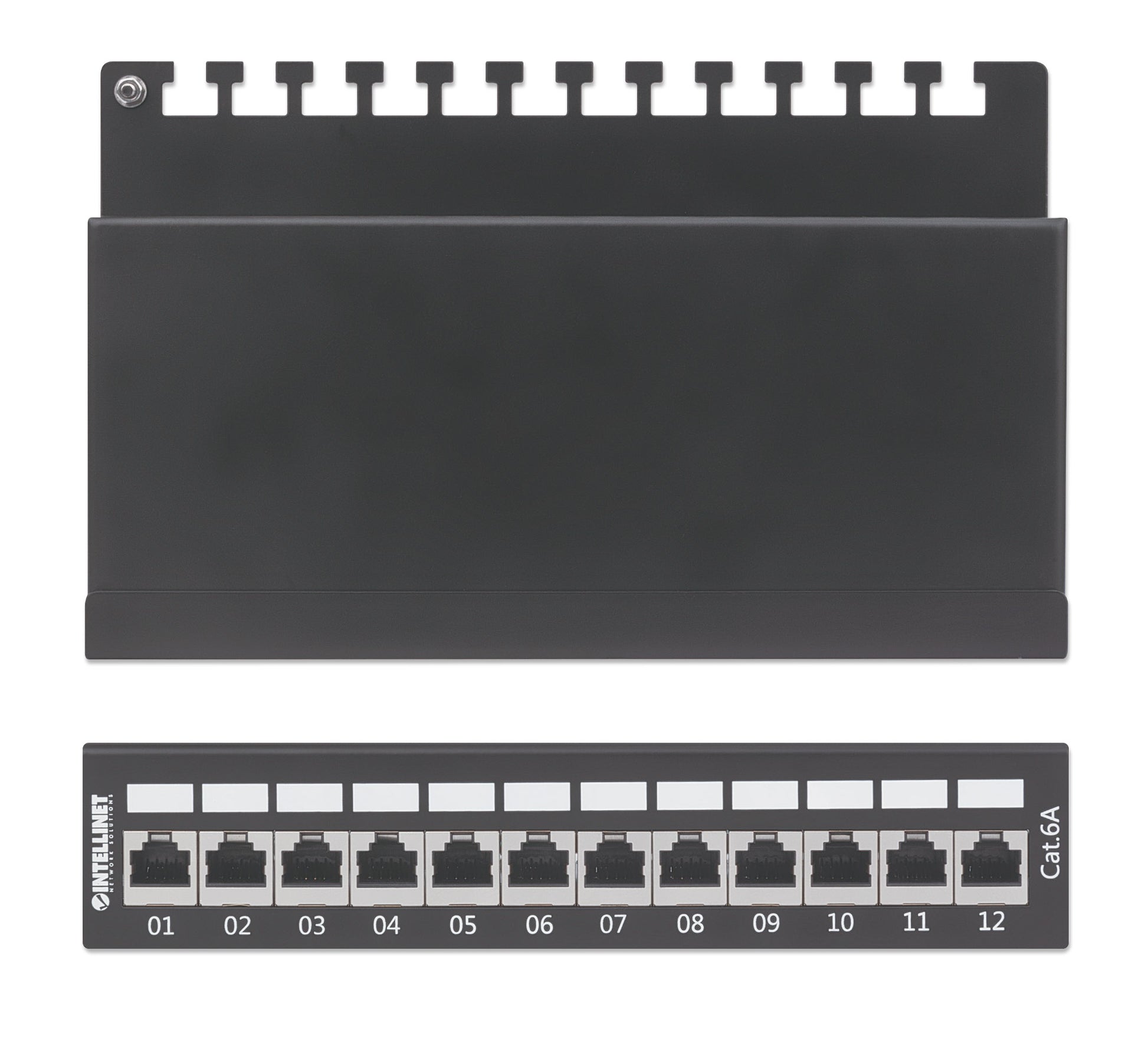 Cat6a 10G 12-Port Desktop Patchpanel, geschirmt Image 6