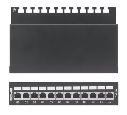 Cat6a 10G 12-Port Desktop Patchpanel, geschirmt Image 6