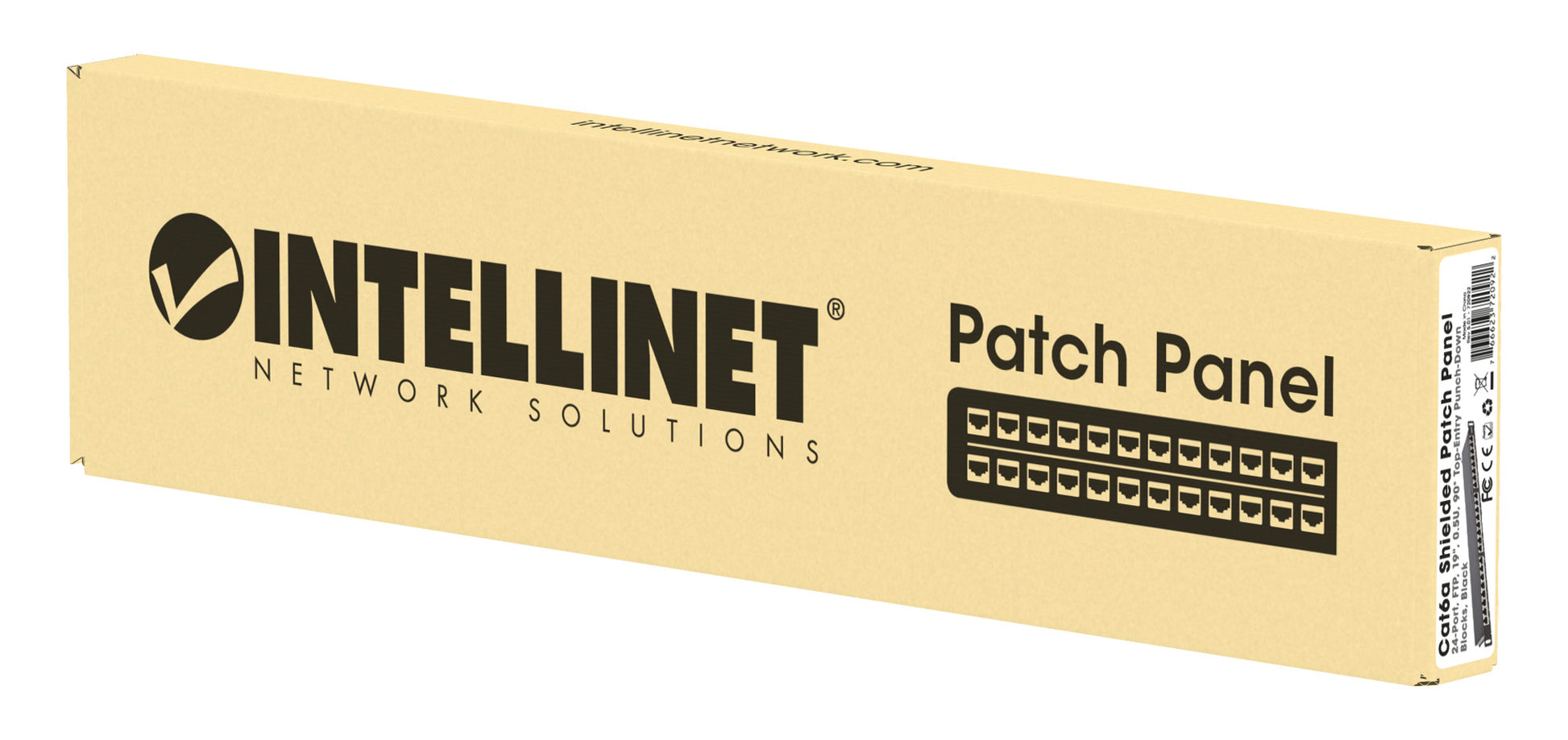 Cat6a 10G 24-Port Patchpanel, geschirmt, 0,5 HE Packaging Image 2