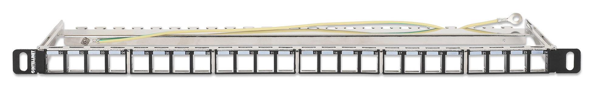 24-Port Patchpanel, geschirmt und unbestückt, 0,5 HE Image 3