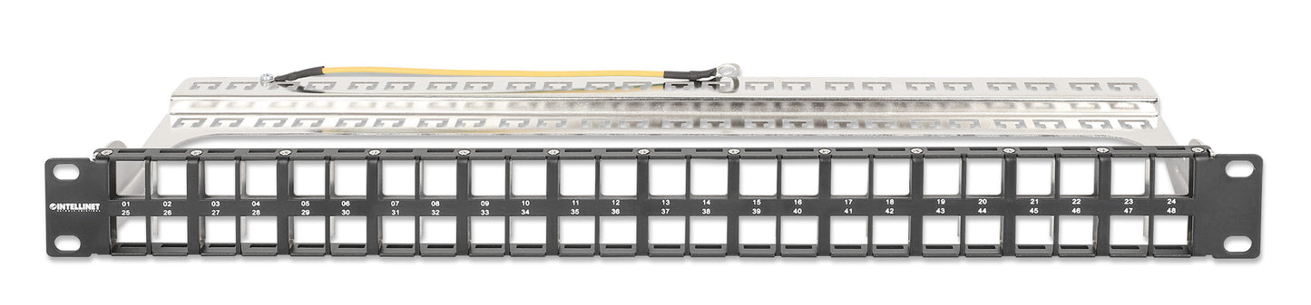 48-Port Patchpanel, geschirmt und unbestückt, 1 HE Image 3