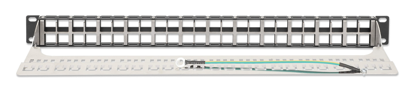 48-Port Patchpanel, geschirmt und unbestückt, 1 HE Image 4