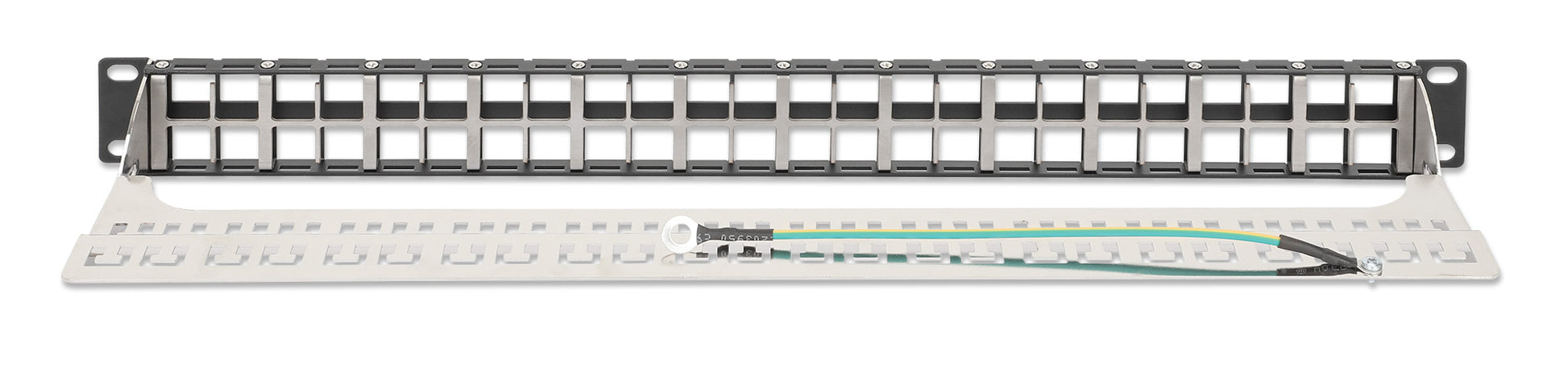 48-Port Patchpanel, geschirmt und unbestückt, 1 HE Image 4