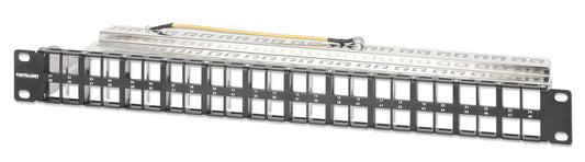 48-Port Patchpanel, geschirmt und unbestückt, 1 HE Image 1