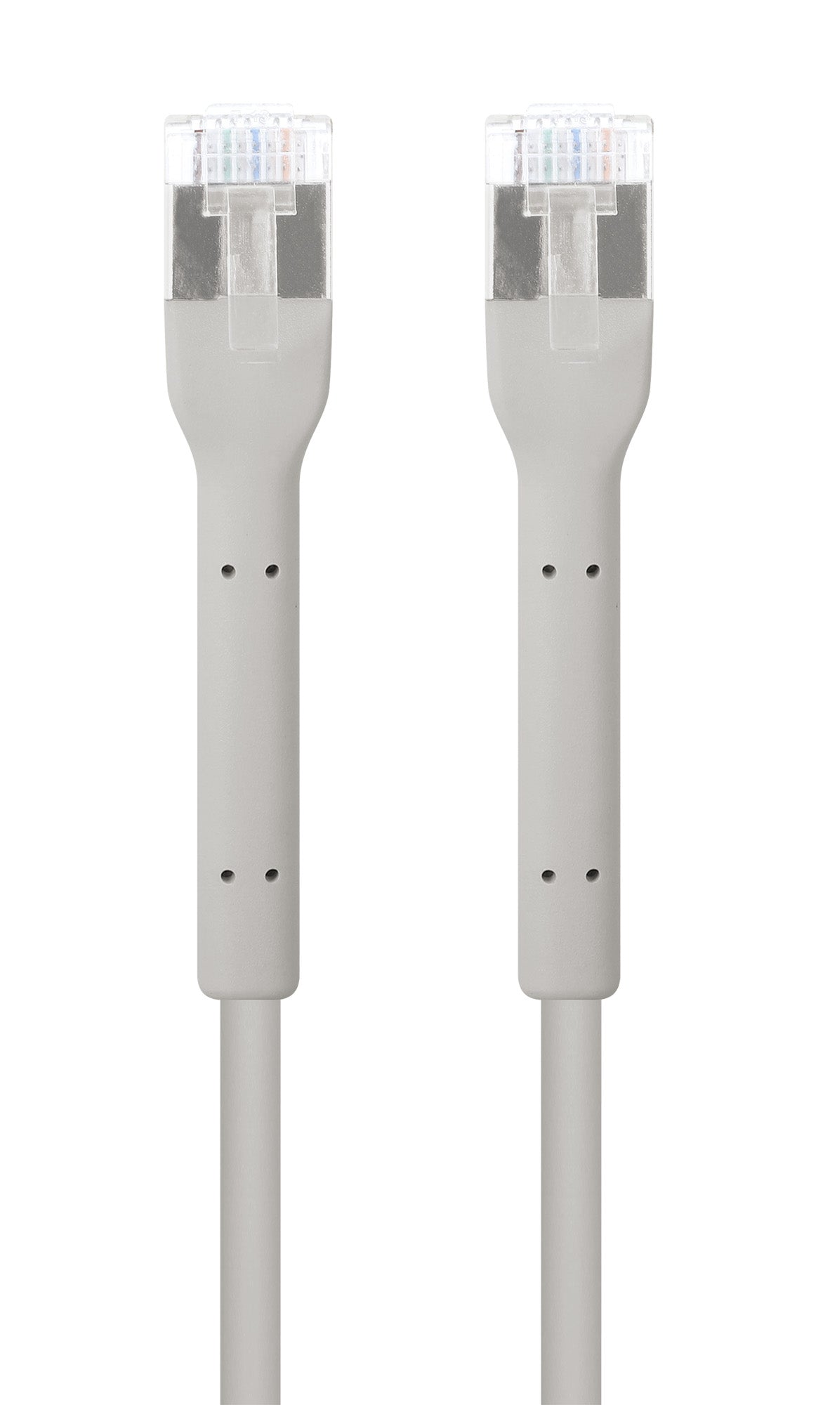 Cat6a F/FTP FlexiBoot Slim Netzwerk-Patchkabel, 0,3 m, grau Image 4