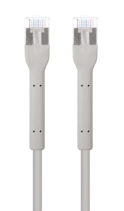 Cat6a F/FTP FlexiBoot Slim Netzwerk-Patchkabel, 0,3 m, grau Image 4