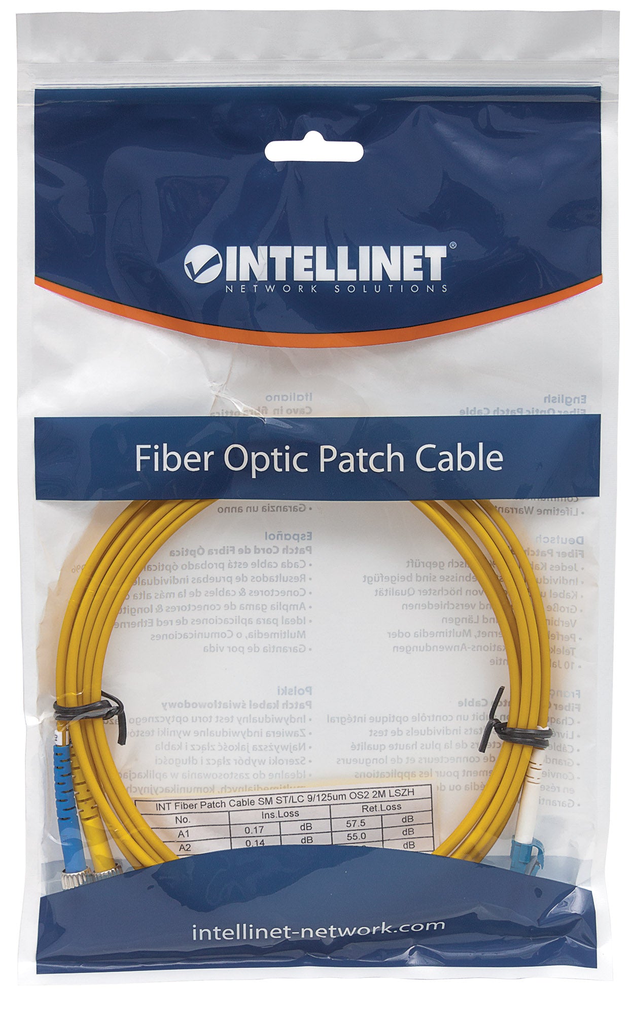 Glasfaser LWL-Anschlusskabel, Duplex, Singlemode Packaging Image 2
