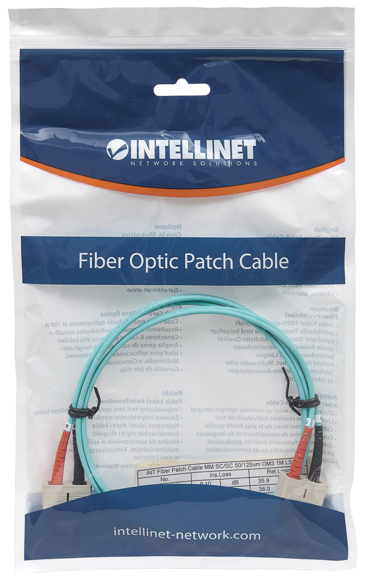 Glasfaser LWL-Anschlusskabel, Duplex, Multimode Packaging Image 2