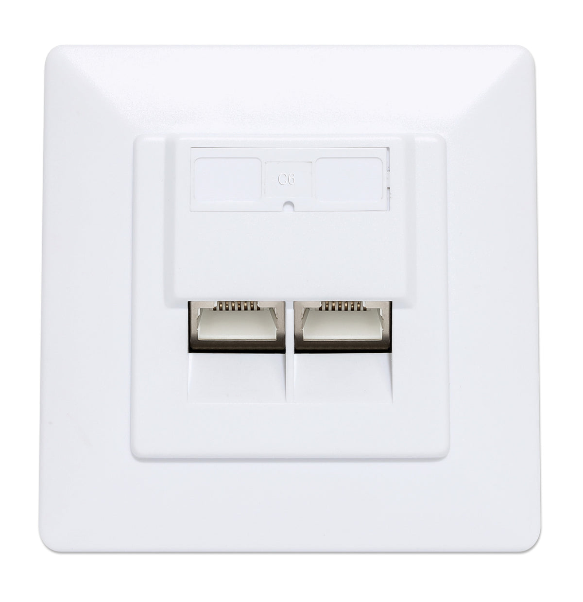2-Port Cat6 10G RJ45-Netzwerkdose, geschirmt Image 3