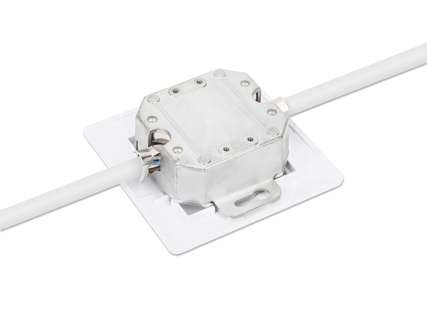 2-Port Cat6 10G RJ45-Netzwerkdose, geschirmt Image 6