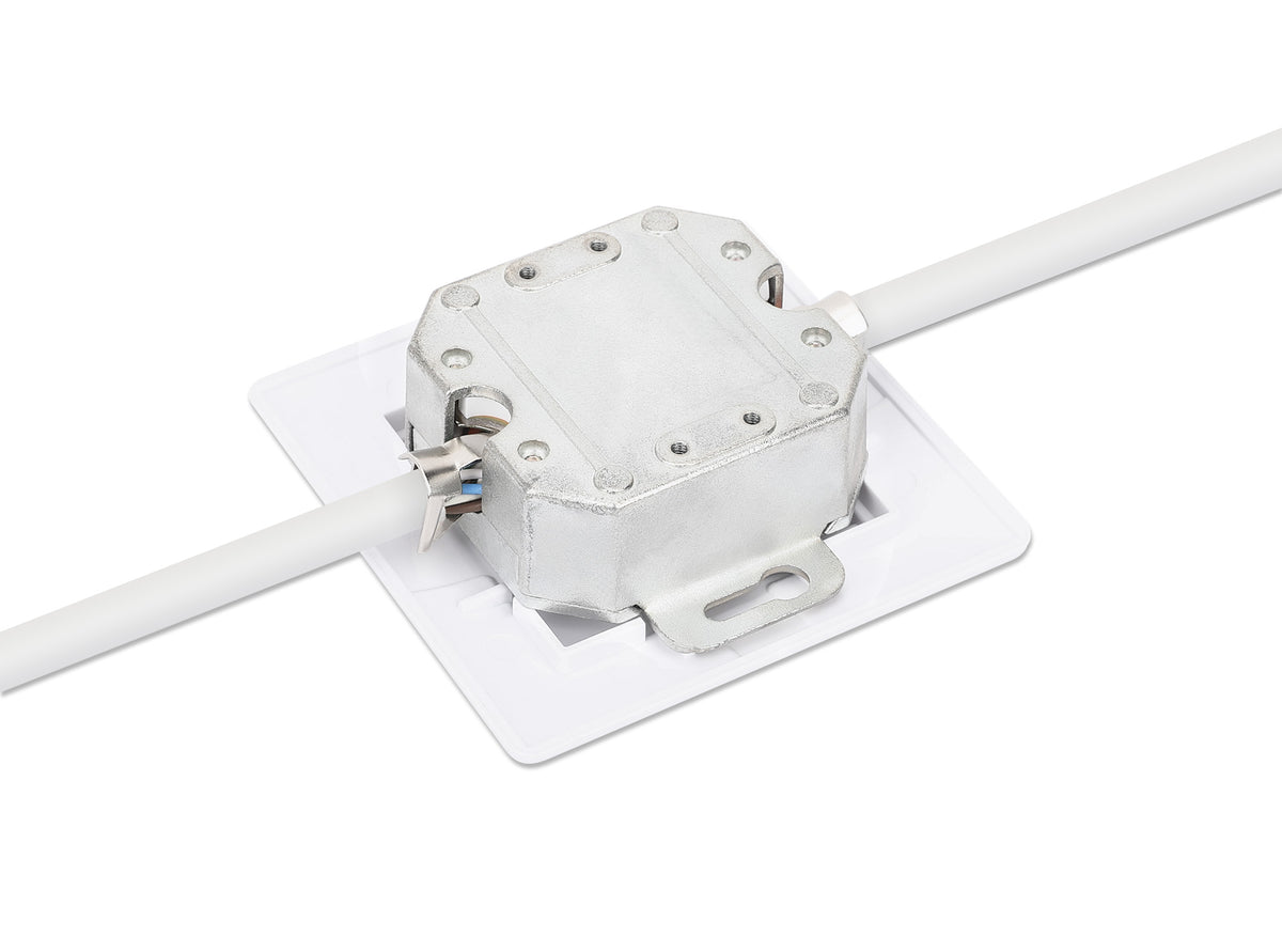 2-Port Cat6 10G RJ45-Netzwerkdose, geschirmt Image 6