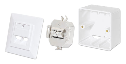 2-Port Cat6 10G RJ45-Netzwerkdose, geschirmt Image 7