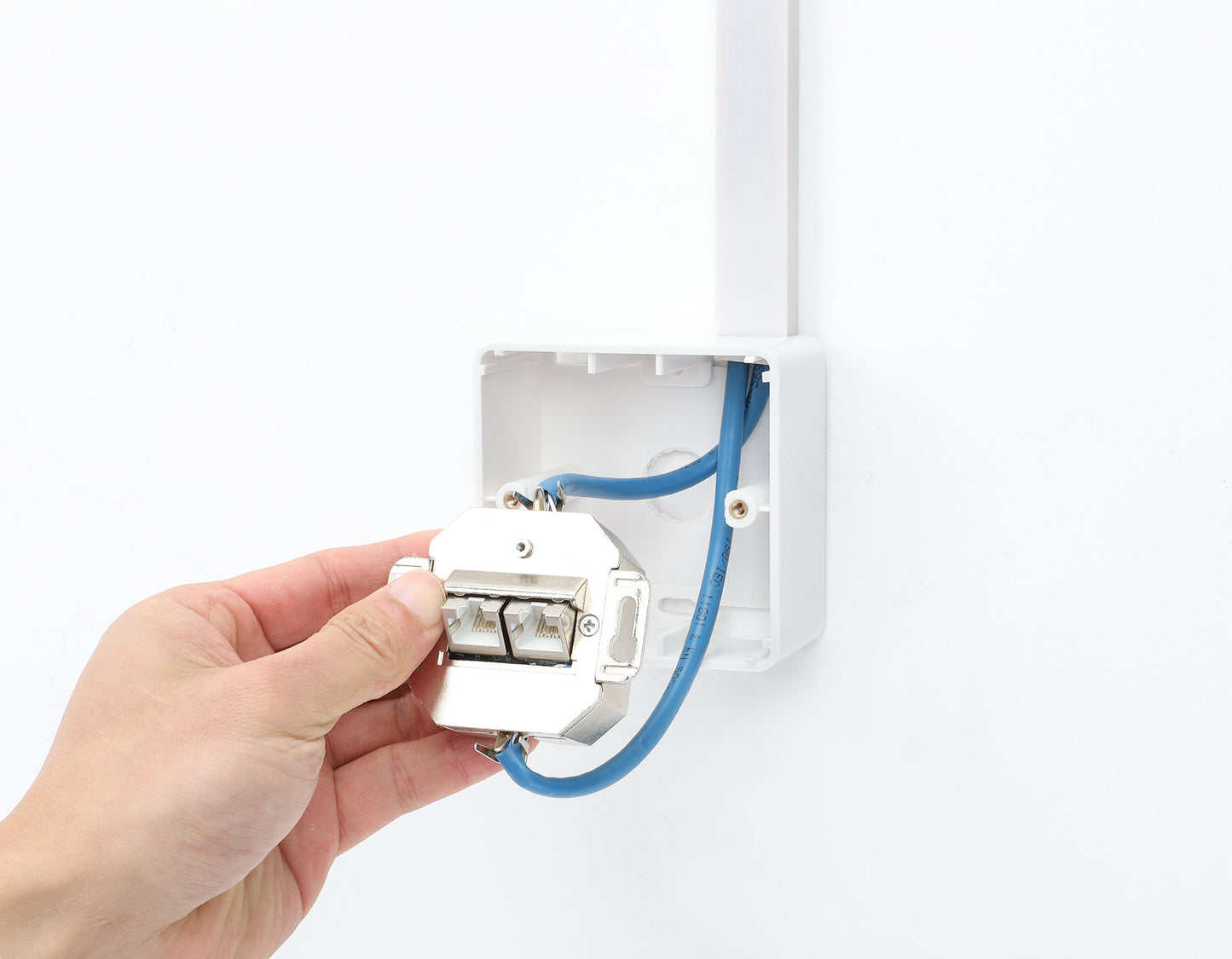 2-Port Cat6 10G RJ45-Netzwerkdose, geschirmt Image 8