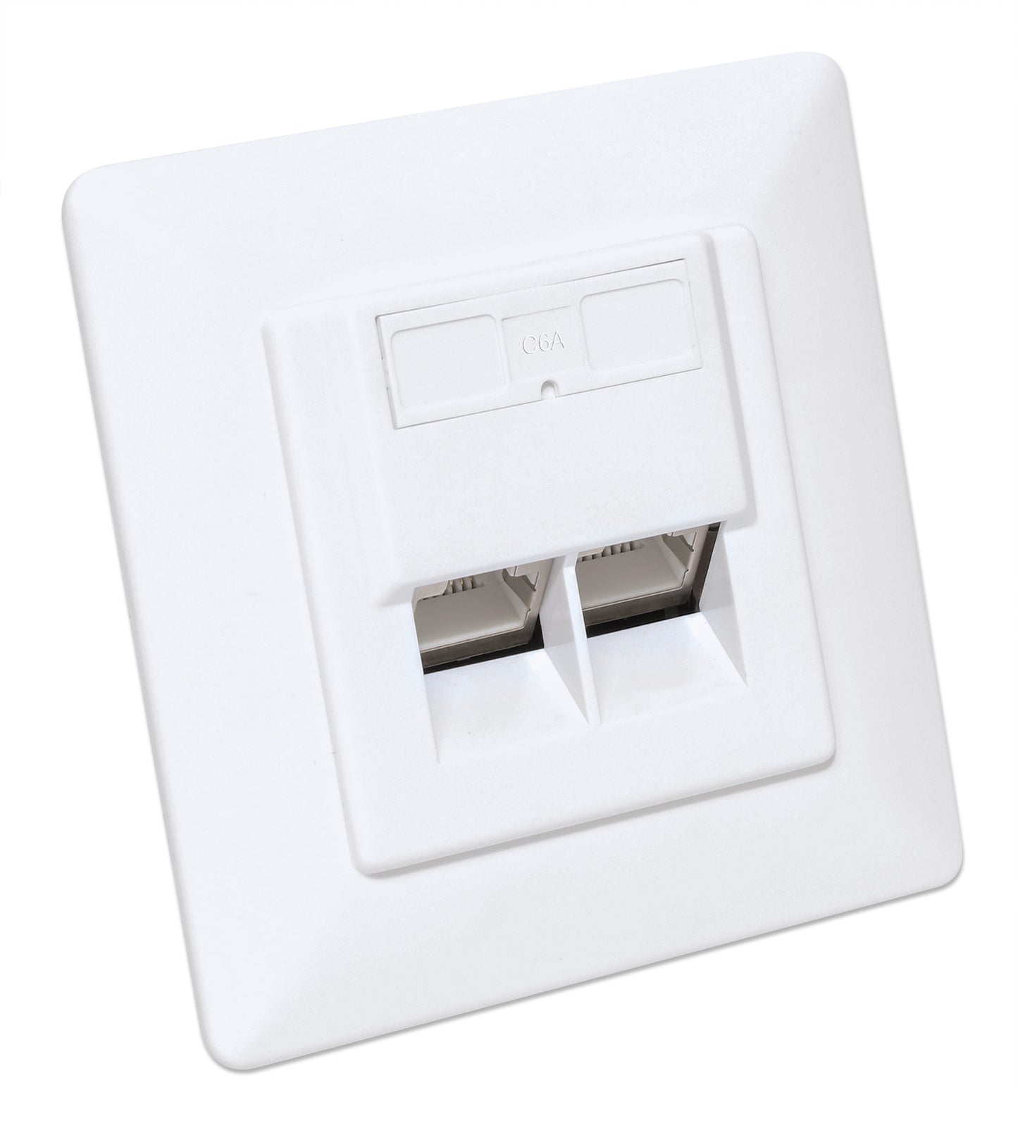 2-Port Cat6a 10G RJ45-Netzwerkdose, geschirmt Image 2