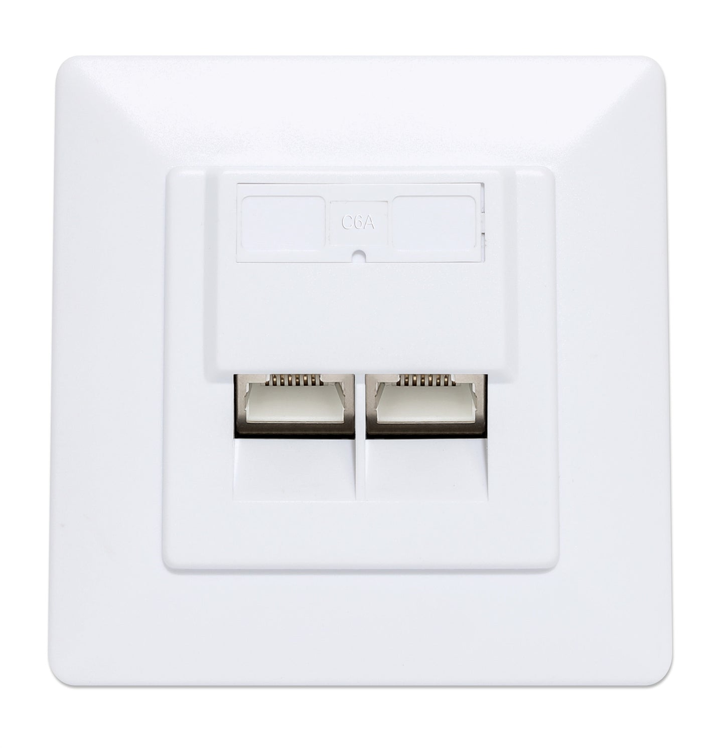 2-Port Cat6a 10G RJ45-Netzwerkdose, geschirmt Image 3