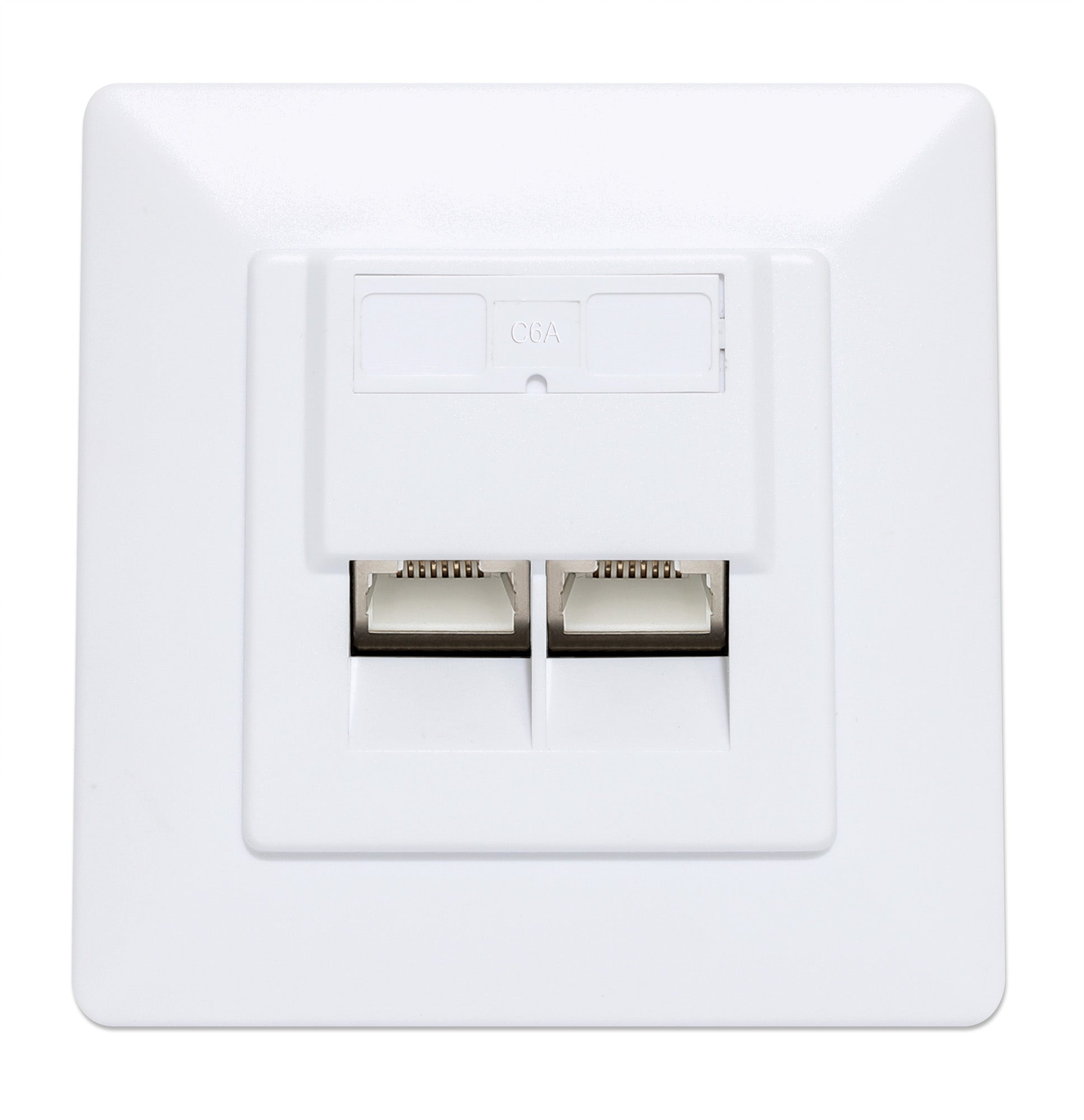 2-Port Cat6a 10G RJ45-Netzwerkdose, geschirmt Image 3
