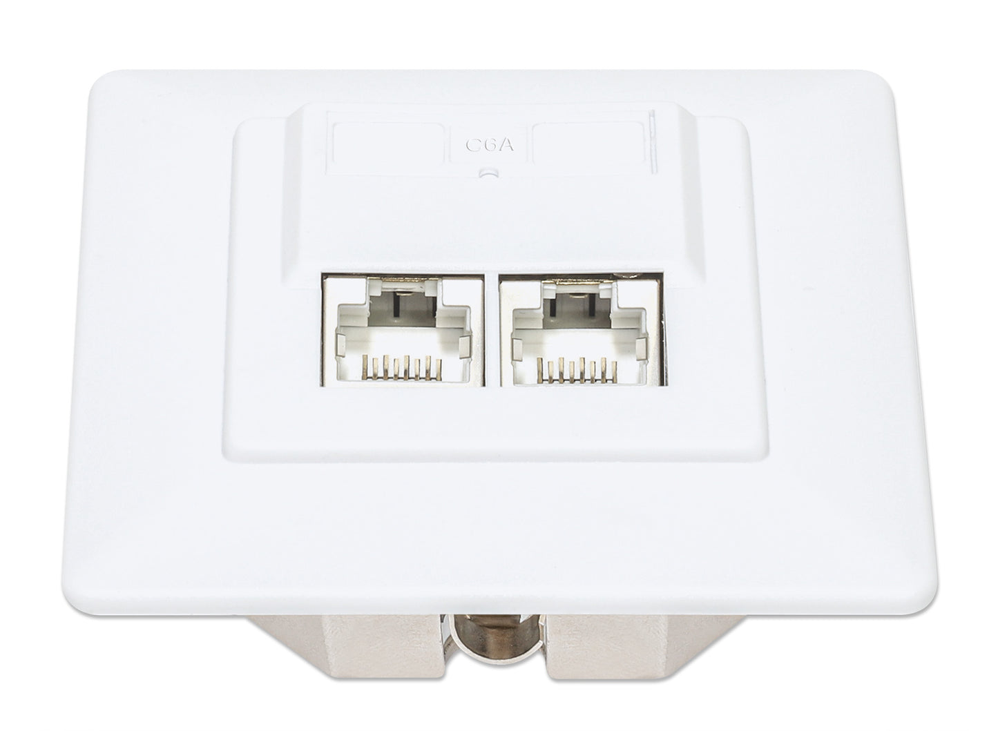 2-Port Cat6a 10G RJ45-Netzwerkdose, geschirmt Image 4
