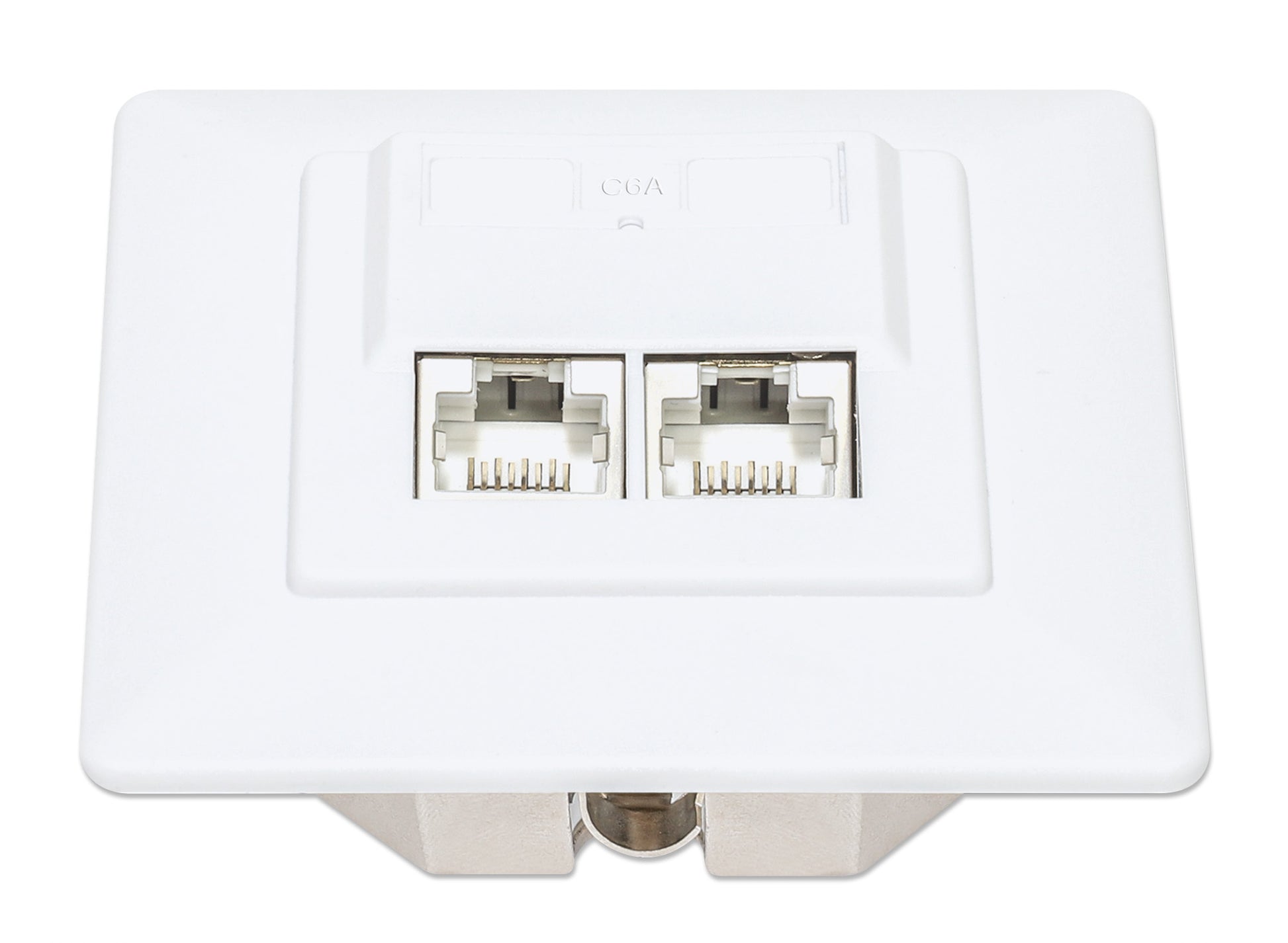 2-Port Cat6a 10G RJ45-Netzwerkdose, geschirmt Image 4