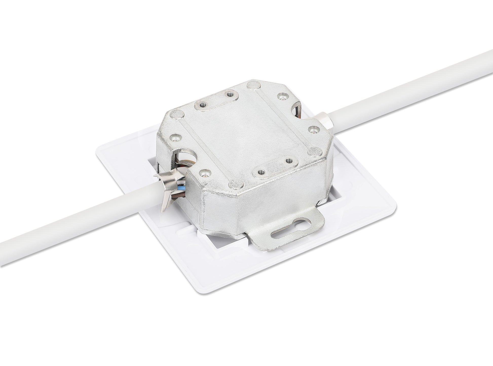 2-Port Cat6a 10G RJ45-Netzwerkdose, geschirmt Image 6