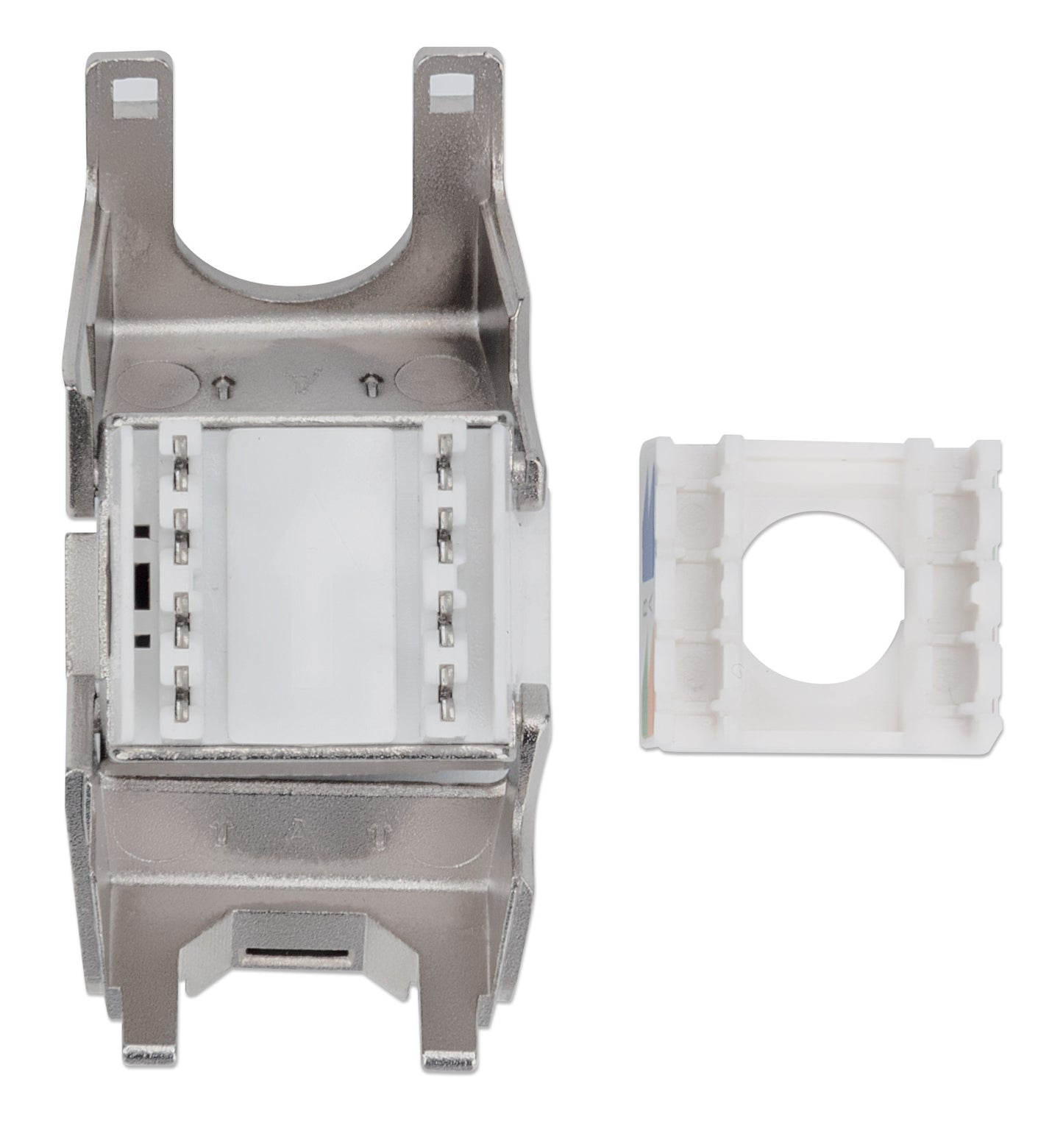 Cat6a 10G Keystone-Modul, geschirmt und werkzeuglos, silber Image 6