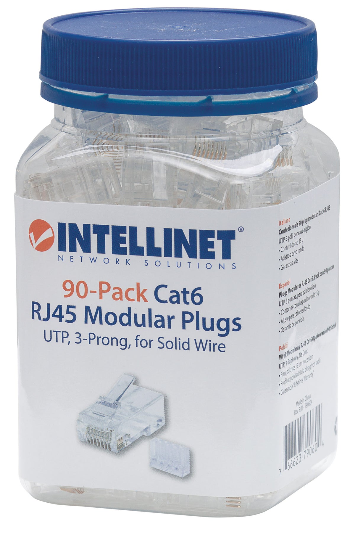 90er-Pack Cat6 RJ45-Modularstecker Packaging Image 2