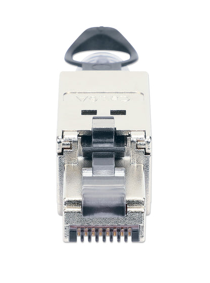 Cat6a 10G RJ45-Feldstecker mit Entriegelungslasche, geschirmt und werkzeuglos Image 3