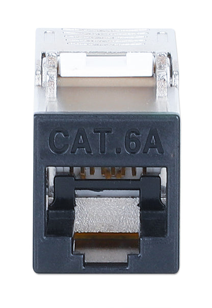 Cat6a 10G Slimline Keystone-Modul, geschirmt und werkzeuglos, schwarz Image 3
