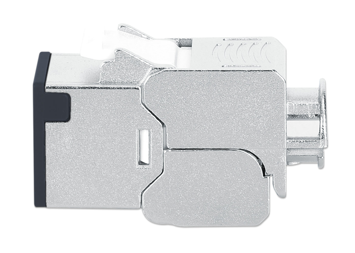 Cat6a 10G Slimline Keystone-Modul, geschirmt und werkzeuglos, schwarz Image 5