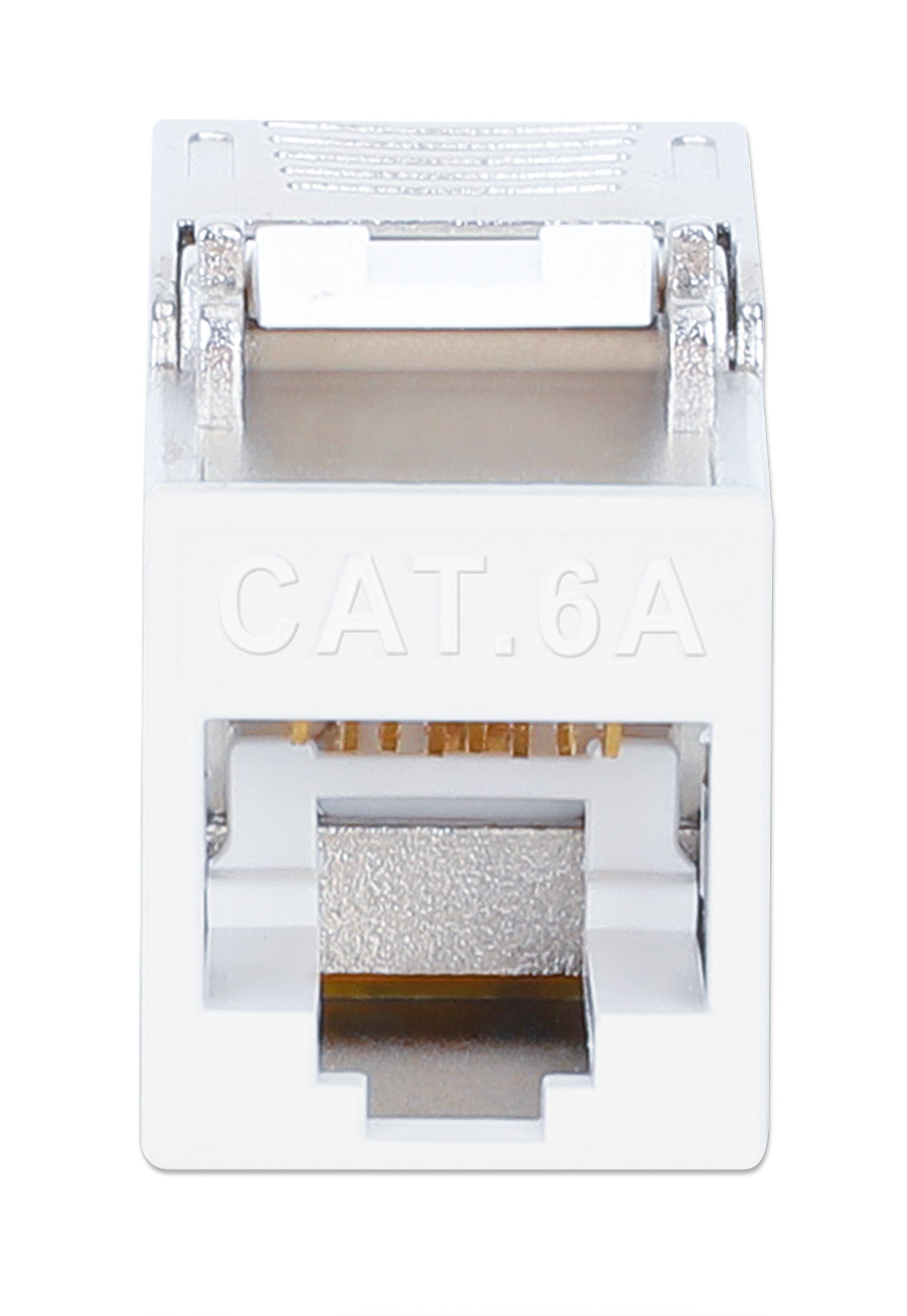 Cat6a 10G Slimline Keystone-Modul, geschirmt und werkzeuglos, weiß Image 3