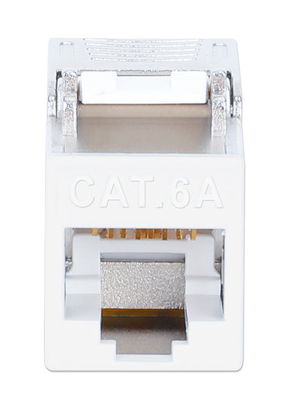 Cat6a 10G Slimline Keystone-Modul, geschirmt und werkzeuglos, weiß Image 3