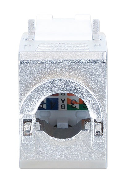 Cat6a 10G Slimline Keystone-Modul, geschirmt und werkzeuglos, weiß Image 4