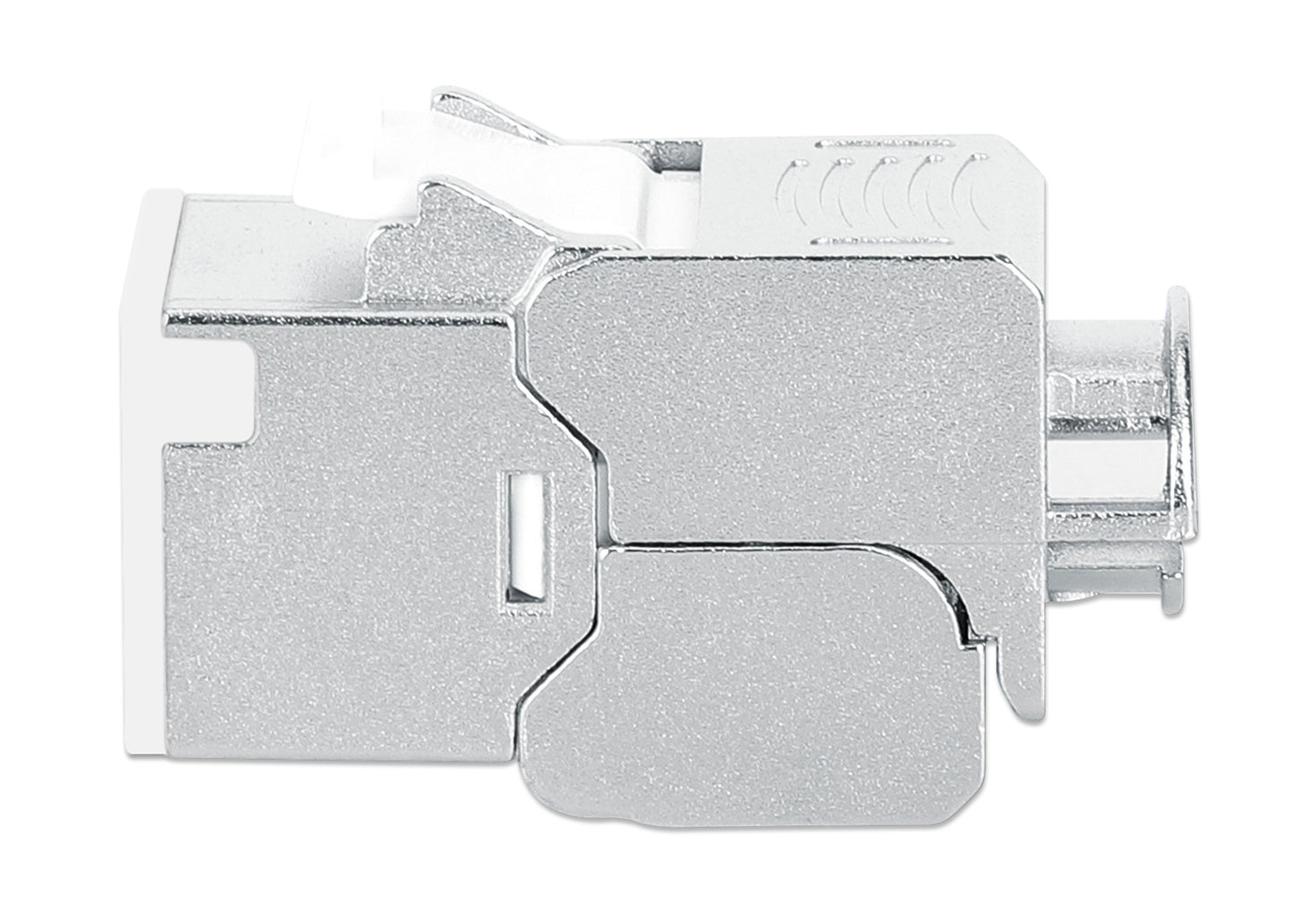 Cat6a 10G Slimline Keystone-Modul, geschirmt und werkzeuglos, weiß Image 5