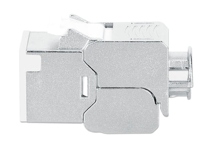 Cat6a 10G Slimline Keystone-Modul, geschirmt und werkzeuglos, weiß Image 5