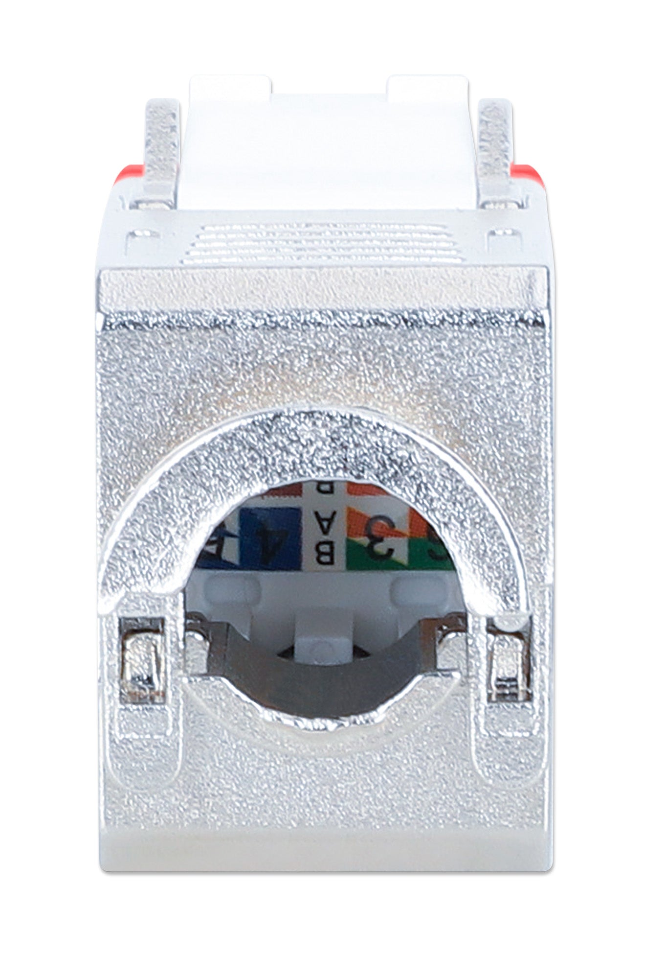 Cat6a 10G Slimline Keystone-Modul, geschirmt und werkzeuglos, rot Image 4