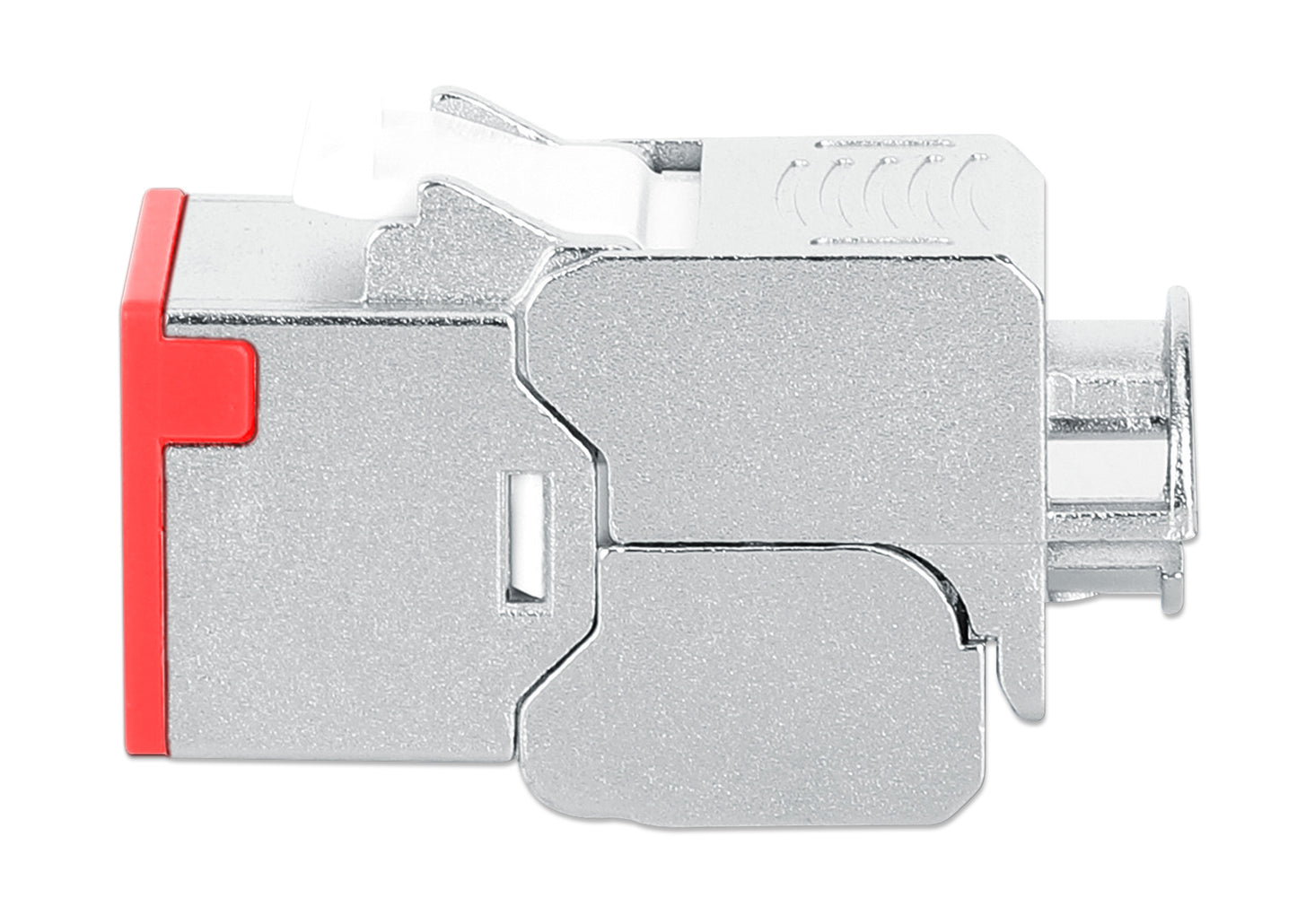 Cat6a 10G Slimline Keystone-Modul, geschirmt und werkzeuglos, rot Image 5