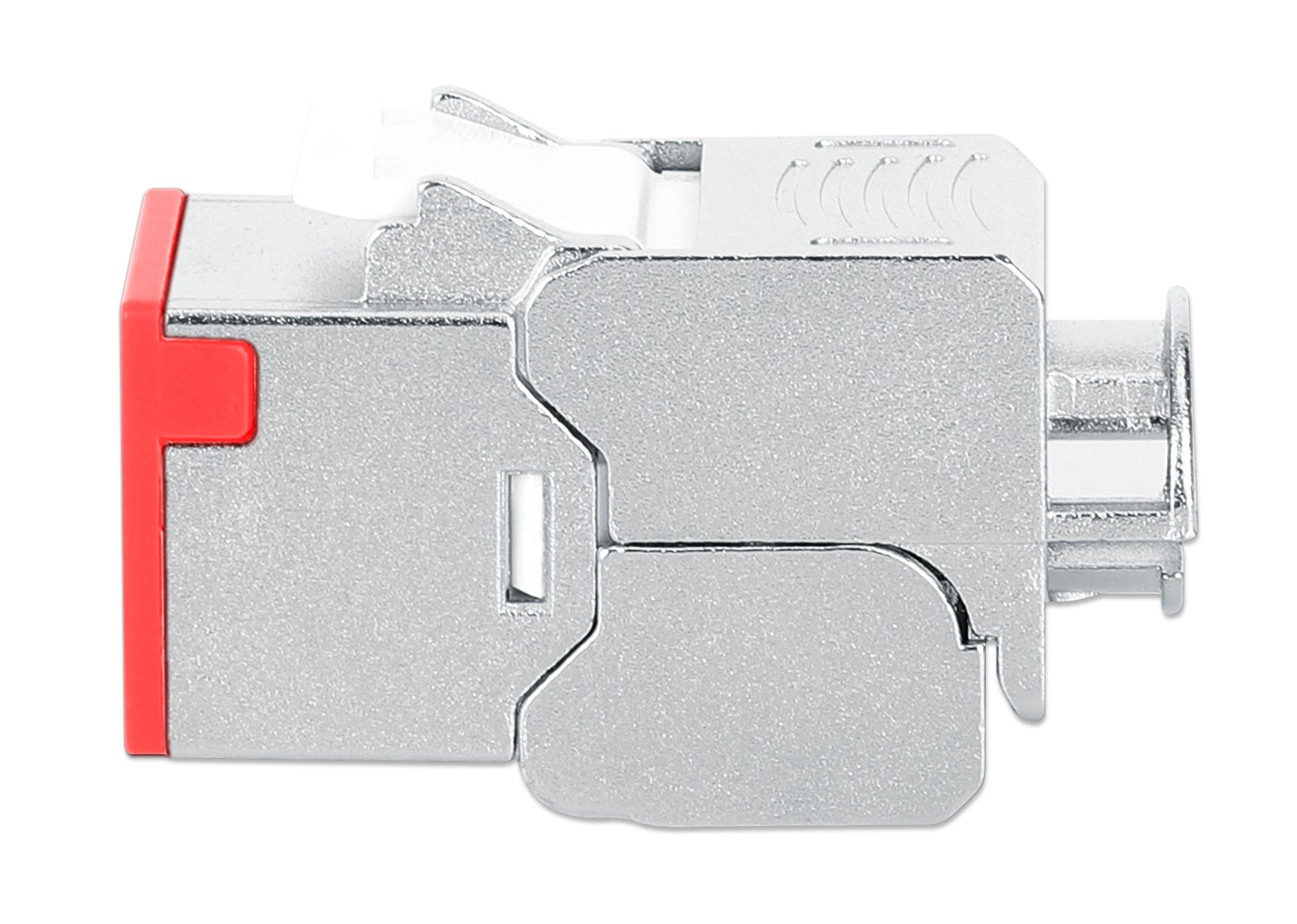 Cat6a 10G Slimline Keystone-Modul, geschirmt und werkzeuglos, rot Image 5