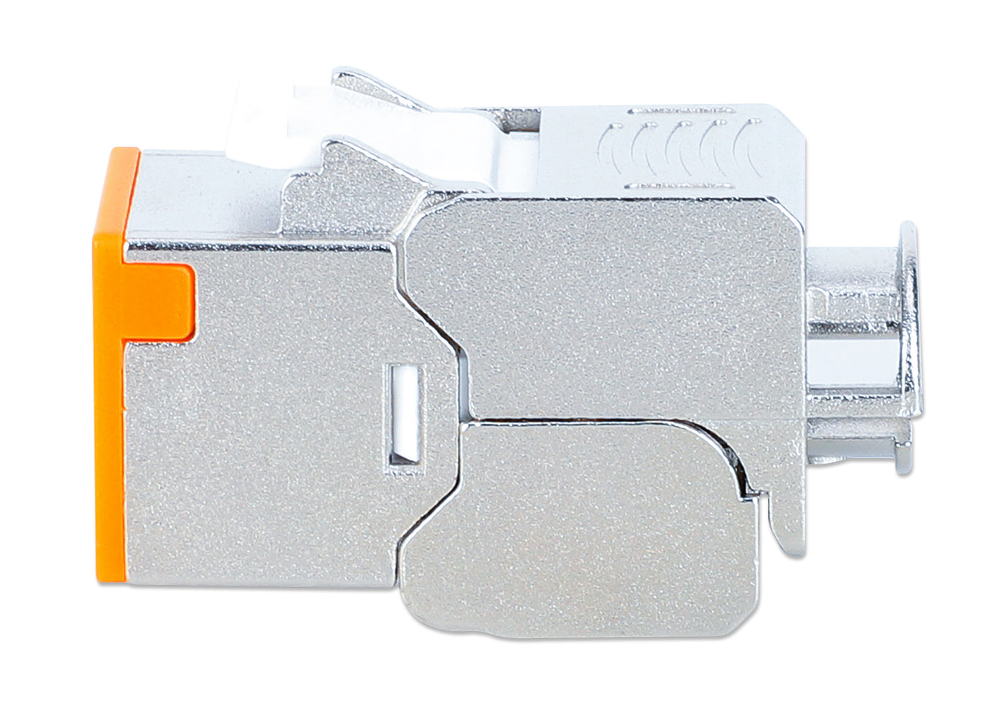 Cat6a 10G Slimline Keystone-Modul, geschirmt und werkzeuglos, orange Image 5
