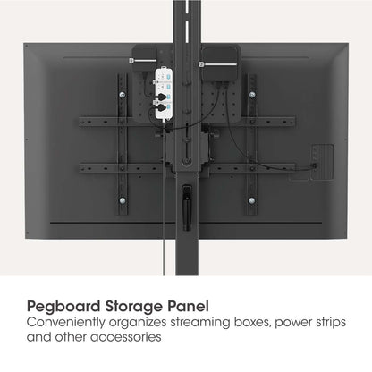 Multimedia TV-Ständer auf Rollen, werkzeuglos höhenverstellbar, für 37" bis 86" Image 8
