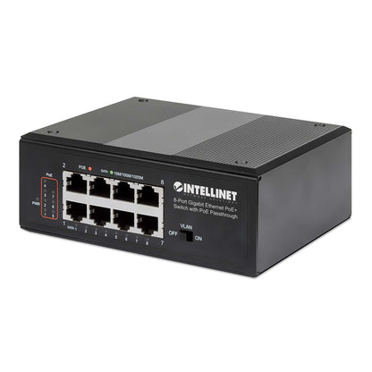 PoE-Powered 8-Port PoE+ Gigabit Industrie-Switch mit PoE-Passthrough Image 3