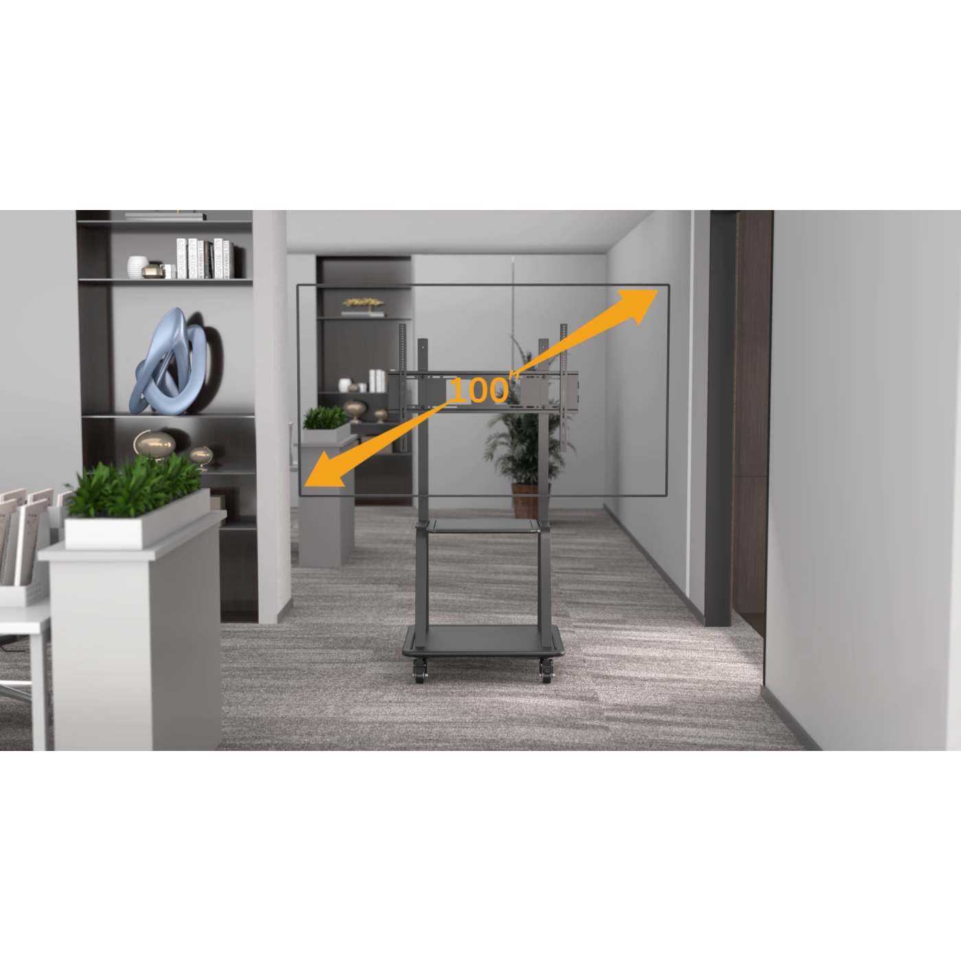 Universal TV-Ständer auf Rollen mit besonders hoher Traglast  Image 8