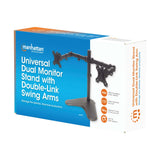 Standfuß mit Monitorarm für zwei Displays Packaging Image 2