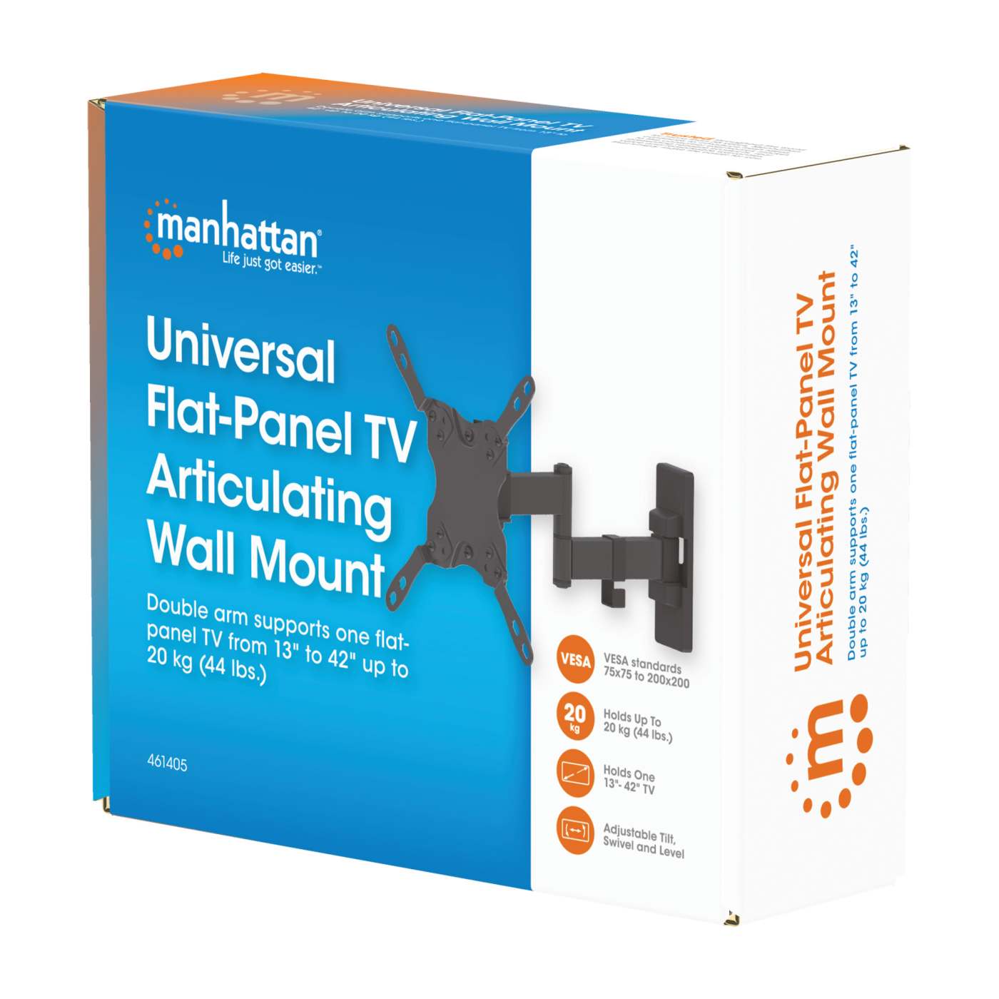Universal TV-Wandhalterung, neig- und schwenkbar Packaging Image 2