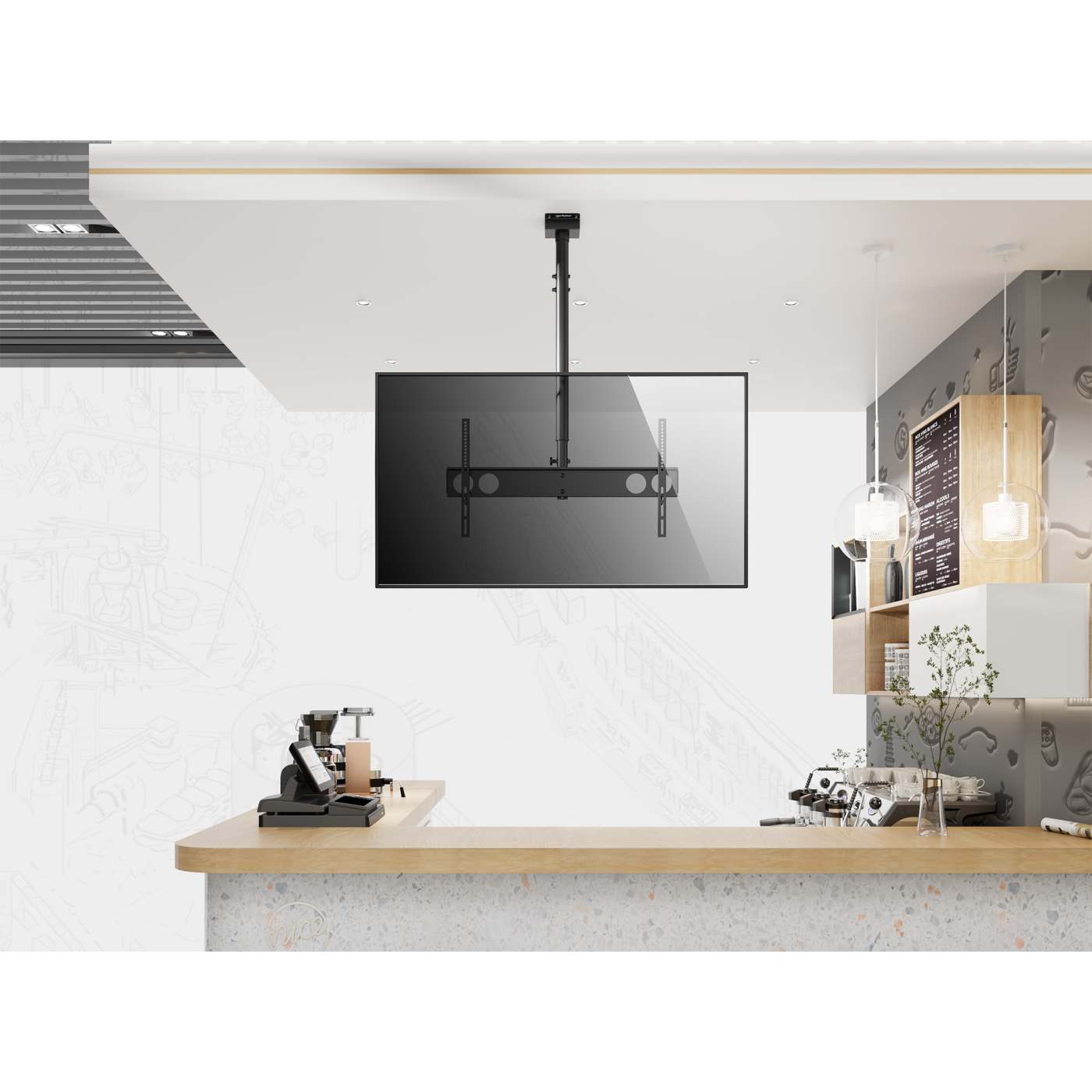 Universal TV-Deckenhalterung Image 3