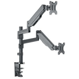 Universal-Tischhalterung mit Gasdruckfeder und höhenverstellbaren Armen für zwei Monitore Image 3