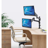 Universal-Tischhalterung mit Gasdruckfeder und höhenverstellbaren Armen für zwei Monitore Image 7
