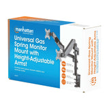 Universal-Tischhalterung mit Gasdruckfeder und höhenverstellbaren Armen für zwei Monitore Packaging Image 2