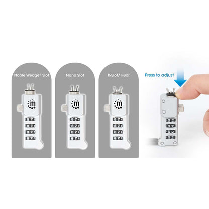 Universelles Laptopschloss mit Zahlencode für Noble Wedge®, Nano und K-Slot Image 9